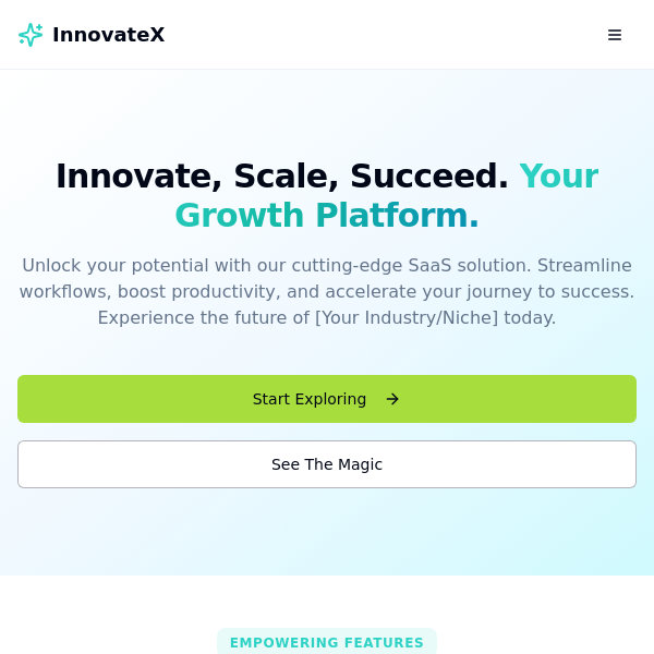 Modern SaaS Template